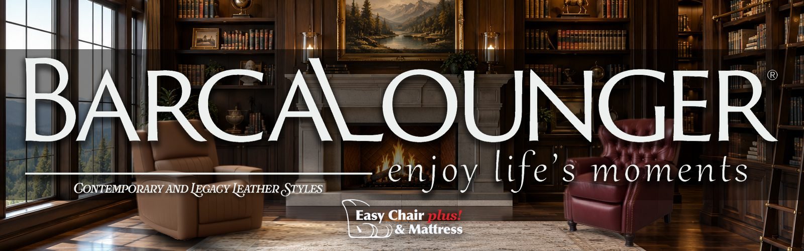 Leather Recliner, Recliners, BarcaLounger, Contemporary